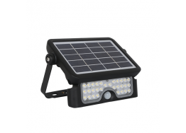 Φορητός προβολέας LED 8W με ηλιακό πάνελ και αισθητήρα κίνησης