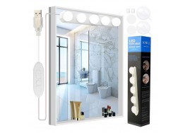 Φωτιστικό μακιγιάζ USB 34cm με 5 γλομπάκια αδιάβροχο LED CCT