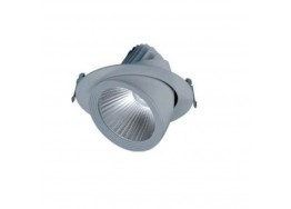 Γκρι σποτ χωνευτό στρογγυλό κινητό LED 34W 3000K Φ180mm