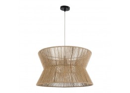 Κρεμαστό φωτιστικό από λεπτό σχοινί τριχιά Φ80x48cm