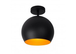 Φωτιστικό οροφής μπάλα μαύρη μεταλλική Φ25cm