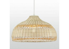 Κρεμαστό φωτιστικό καμπάνα από ρατάν Φ38x21cm