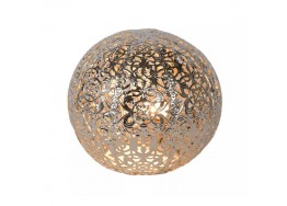 Retro πορτατίφ ασημί μπάλα Ø15cm σε μαροκινό στυλ