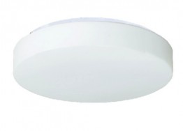 Λευκή πλαφονιέρα οροφής γυάλινη στρογγυλή δίφωτη Φ25cm - Φ34cm