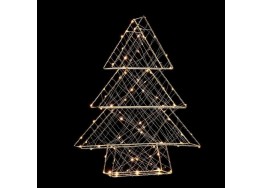Μεταλλικό 3D χριστουγεννιάτικο δέντρο LED 60cm