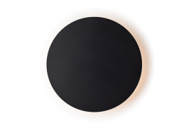 Ξύλινη απλίκα LED Φ40cm φωτισμού backlight μαύρη