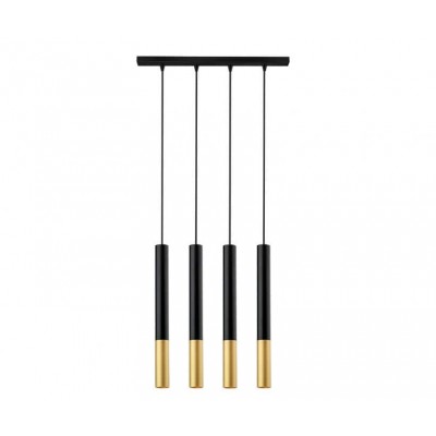 Κρεμαστή τετράφωτη ράγα 85cm από μέταλλο 