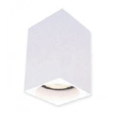 Ορθογώνιο σποτ οροφής 6x6cm σε λευκό χρώμα