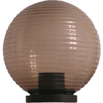 Φωτιστικό κήπου με πρισματική ακρυλική μπαλα φιμέ Ø25cm 