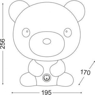 Παιδικό πορτατίφ αρκουδάκι 26cm