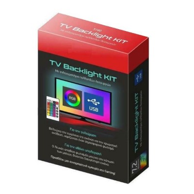 Σετ λεντοταινίας RGB με USB για σε οθόνη TV 