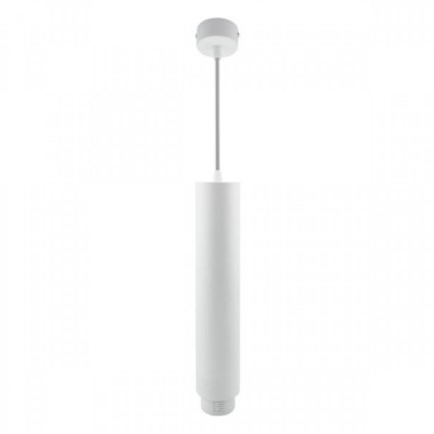 Kρεμαστό φωτιστικό ρυθμιζόμενης δέσμης LED μεταλλικό Φ7x30cm λευκό