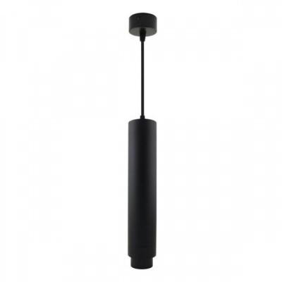 Kρεμαστό φωτιστικό ρυθμιζόμενης δέσμης LED μεταλλικό Φ7x30cm μαύρο