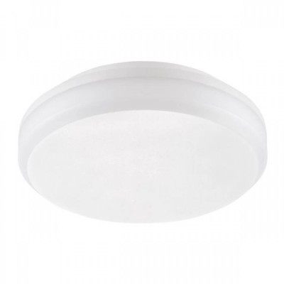 Πλαφονιέρα οροφής LED 3000K Φ20x5cm λευκή πλαστική