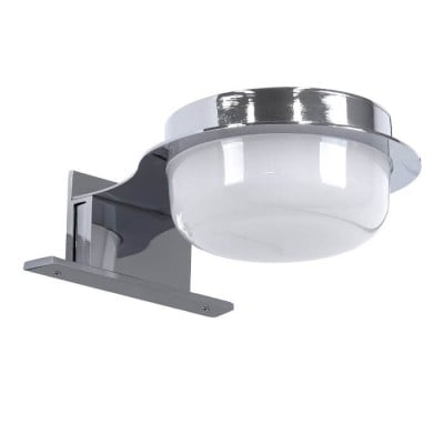   Φωτιστικό καθρέφτη LED  ασημί 10x13cm με τρεις τρόπους τοποθέτησης