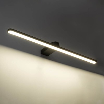 Μαύρο γραμμικό φωτιστικό τοίχου LED 4500K κάθετου φωτισμού