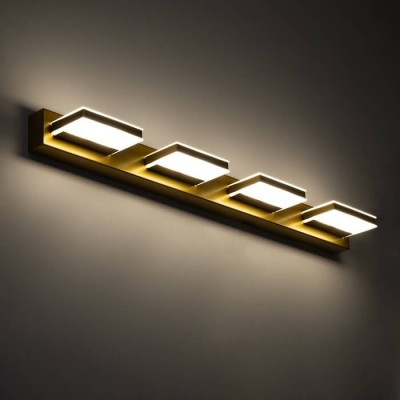 Επίτοιχο φωτιστικό ράγα για καθρέφτη 76cm LED χρυσαφί