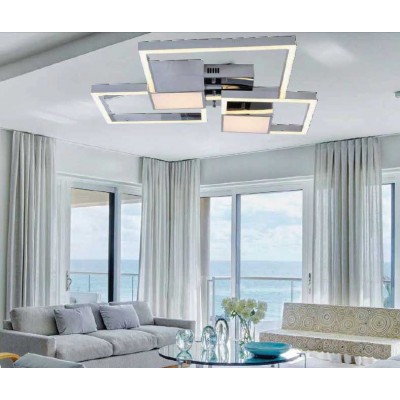Φωτιστικό οροφής LED 80x60cm τετράγωνα πλαίσια