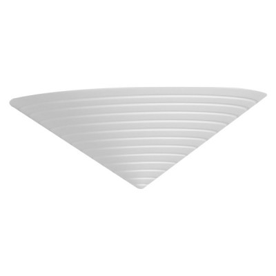 Γύψινη απλίκα τριγωνική με ραβδώσεις 24cm G9