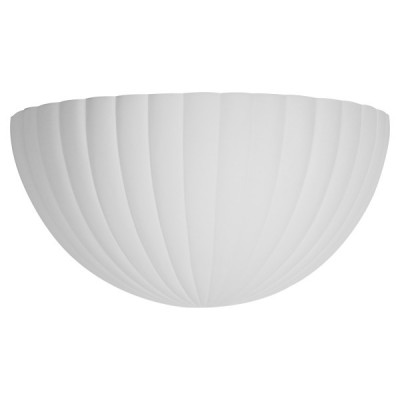 Γύψινη απλίκα ημικυκλική με ραβδώσεις 25cm G9