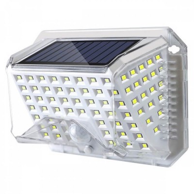 Ηλιακό φωτιστικό τοίχου LED 2W 6000K με αισθητήρα κίνησης PIR 14x10x5cm
