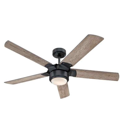 Ξύλινος ανεμιστήρας οροφής Φ132cm με φωτισμό LED