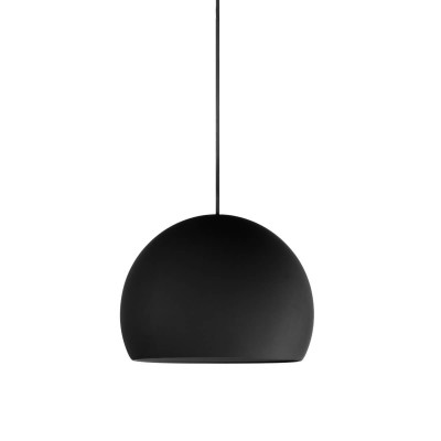 Κρεμαστό φωτιστικό μαύρo ημισφαίριο Φ34cm GU10