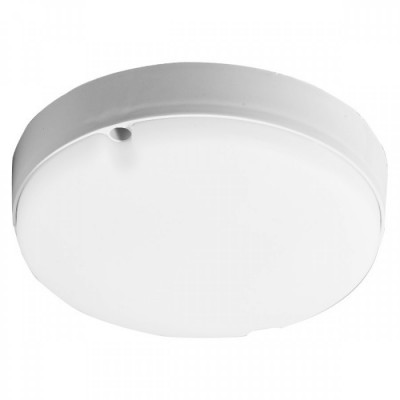 Απλίκα-Πλαφονιέρα εξωτερικού χώρου LED πλαστική Φ17cm λευκή