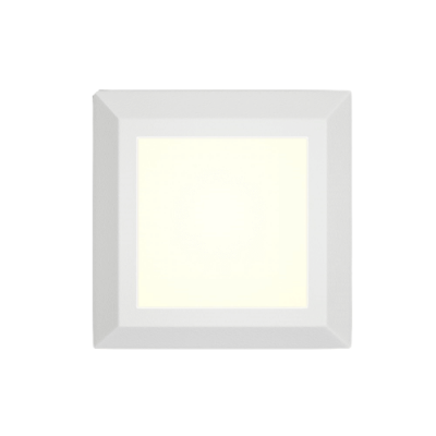 Τετράγωνη απλίκα τοίχου λευκή 12x12cm LED CCT πλαστική IP65