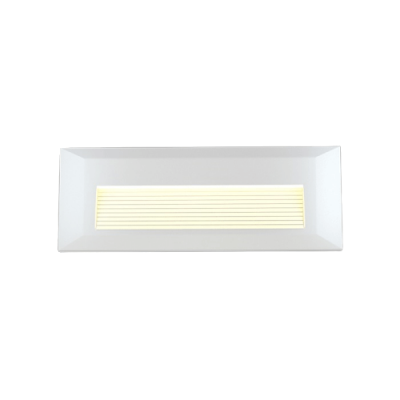Φωτιστικό τοίχου λευκό με ραβδώσεις 22x8cm LED CCT πλαστικό IP65