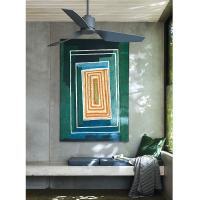 Ανθρακί ανεμιστήρας οροφής Φ127cm με 3 πτερύγια ABS σε μοντέρνο σχέδιο