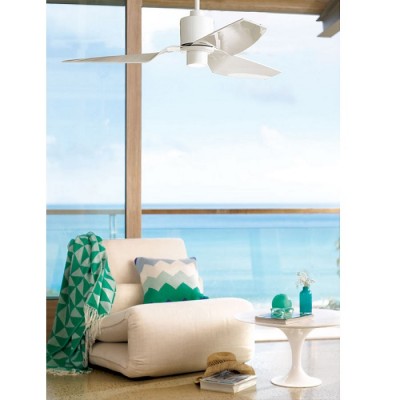 Λευκός ανεμιστήρας οροφής Φ127cm με 3 πτερύγια ABS σε μοντέρνο σχέδιο