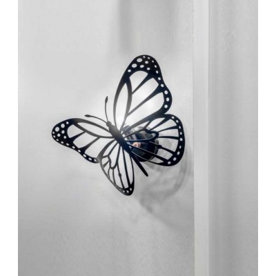 Μεταλλική απλίκα τοίχου πεταλούδα 35cm