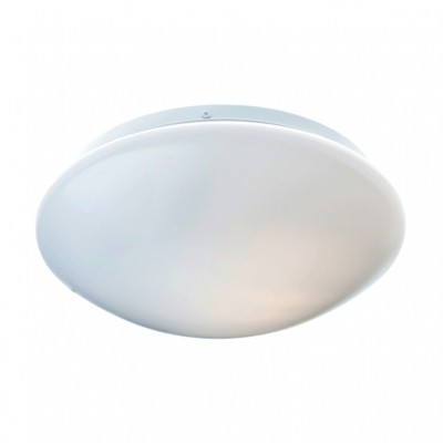 Λευκό φωτιστικό οροφής πλαφονιέρα ακρυλική Φ35cm 2xE27