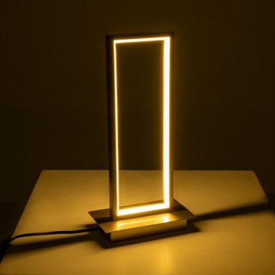 Επιτραπέζιο φωτιστικό ορθογώνιο πλαίσιο 18x36cm χρυσό LED CCT