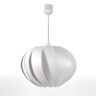 Κρεμαστό φωτιστικό μπάλα λευκή PVC Φ30cm