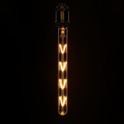 Λάμπα LED Ε27 Σωληνωτή Μελί 8W 300mm Θερμό Φως Dim