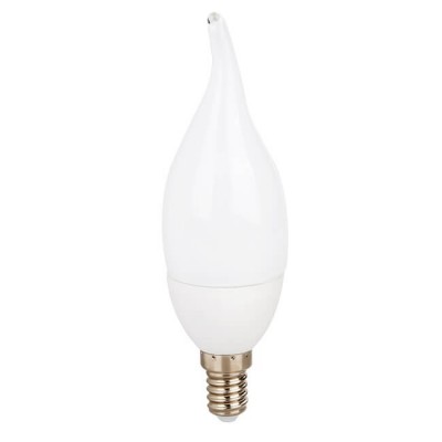Λάμπα LED Ε14 Λευκό Κεράκι με μύτη 5W Θερμό Φως