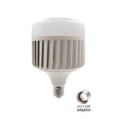 Λάμπα LED Ε27-Ε40 Υψηλής Ισχύος με Ψύχτρα 80W Φυσικό Φως