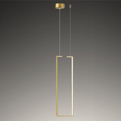 Κρεμαστό φωτιστικό LED κάθετο ορθογώνιο 20x70cm