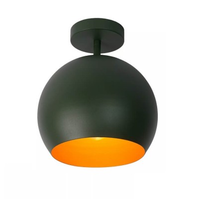 Φωτιστικό οροφής μπάλα πράσινη μεταλλική Φ25cm