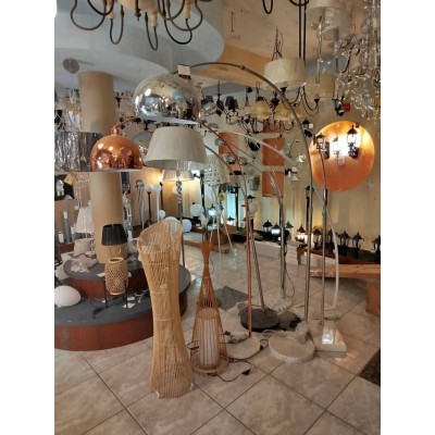 Φωτιστικό δαπέδου μεταλλικό 190cm με μαρμάρινη βάση