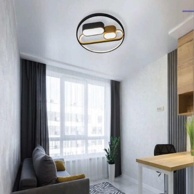 Γεωμετρικό φωτιστικό οροφής κύκλος Φ50cm LED CCT τηλεχειριζόμενο