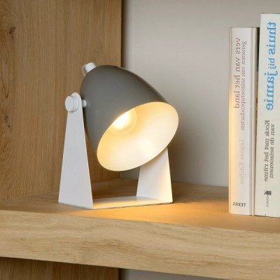 Φωτιστικό γραφείου 21cm με γκρι κινούμενη καμπάνα