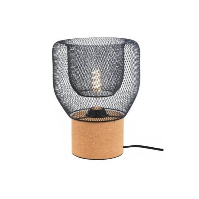 Πορτατίφ κομοδίνου από πλέγμα και φελό Φ13x27cm