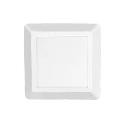 Πλαστική απλίκα IP65 LED 3000K λευκή τετράγωνη 12x12cm
