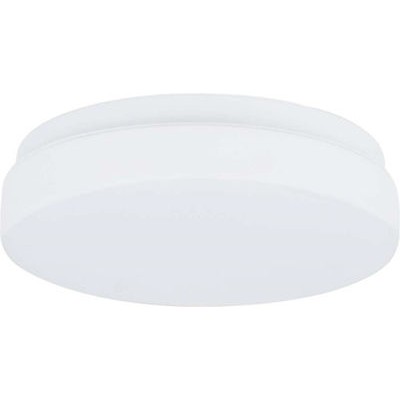 Λευκή πλαφονιέρα οροφής γυάλινη στρογγυλή Φ15cm - Φ24cm - Φ28cm