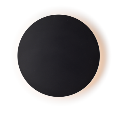 Ξύλινη απλίκα LED Φ14cm φωτισμού backlight μαύρη