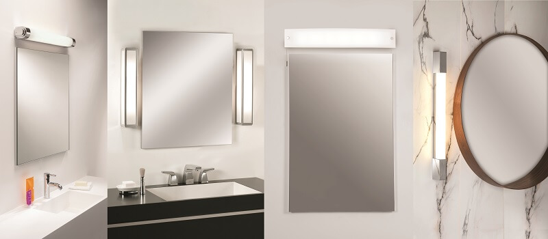 Φωτιστικά μπάνιου πάνω από καθρέφτη ή δίπλα σε καθρέφτη